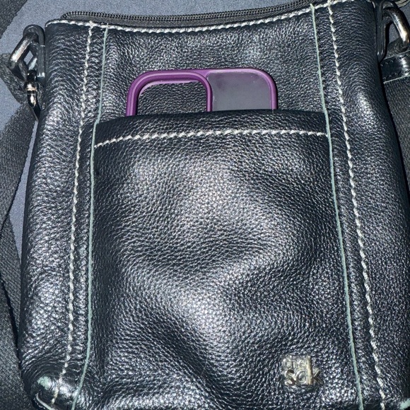 The Sak Black Small Leather Crossbody Bag - Picture 9 of 9
